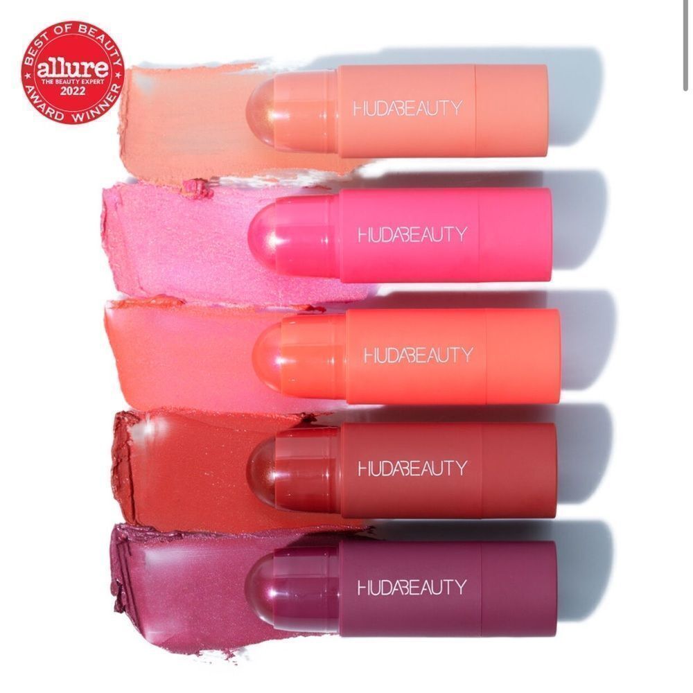 Huda Beauty Cheeky Tint Blush Stick berry, coral, peach, pink or red 🫐🪸🍑💓💋